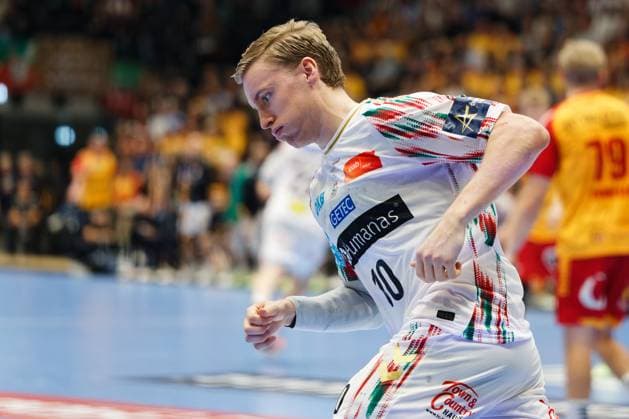 GOG v Magdeburg, EHF Champions League Handball, Svendborg, Denmark Svendborg, Denmark. 08th, October 2025. Gisli Thorgeir Kristjansson (10) of Magdeburg seen during the EHF Champions League match between GOG and Magdeburg at Arena Svendborg in Svendborg. Denmark, Svendborg  Copyright: xGonzalesxPhoto LauxNielsenx