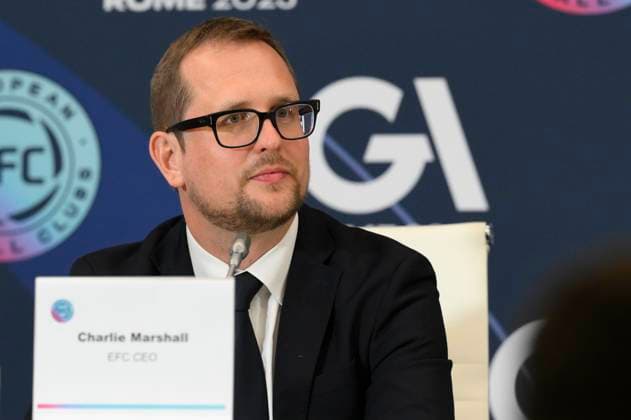 Charlie Marshall EFC CEO during the 32nd European Football Clubs General Assembly in Rome at the Rome Cavalieri Waldorf Hotel. Italy - Thursday 09 October 2025. Sports.  Copyright: xFabrizioxCorradetti LaPressex
