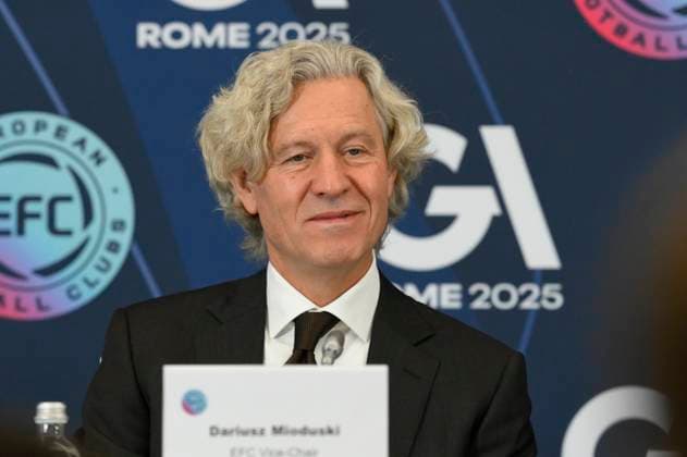 Dariusz Mioduski EFC Vice Chair during the 32nd European Football Clubs General Assembly in Rome at the Rome Cavalieri Waldorf Hotel. Italy - Thursday 09 October 2025. Sports.  Copyright: xFabrizioxCorradetti LaPressex