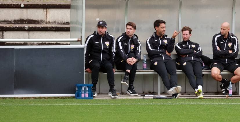 09 10 25 VfB Stuttgart SV Elversberg Germany, Stuttgart, 09 10 2025, Football, Bundesliga, Test match, VfB Stuttgart SV Elversberg Sebastian Hoeneß Coach VfB Stuttgart