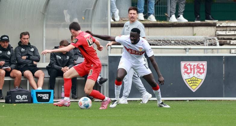09 10 25 VfB Stuttgart SV Elversberg Germany, Stuttgart, 09 10 2025, Football, Bundesliga, Test match, VfB Stuttgart SV Elversberg Silas Katompa Mvumpa VfB Stuttgart