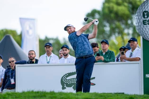 October 9, 2025, Madrid, Madrid, Spain: SHAME LOWRY, teeing off for the first shot on the 10th hole during the matchday of the Open de EspaoÂ±a presented by Madrid, held at the Club de Campo Villa de Madrid on October 9, 2025, in Madrid, Spain. Madrid Spain - ZUMAc312 20251009_zsp_c312_040 Copyright: xOscarxManuelxSanchezx