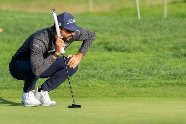 October 9, 2025, Madrid, Madrid, Spain: FRANCESCO LAPORTA, putting on the green of hole 1 during the matchday of the Open de EspaoÂ±a presented by Madrid, held at the Club de Campo Villa de Madrid on October 9, 2025, in Madrid, Spain. Madrid Spain - ZUMAc312 20251009_zsp_c312_110 Copyright: xOscarxManuelxSanchezx