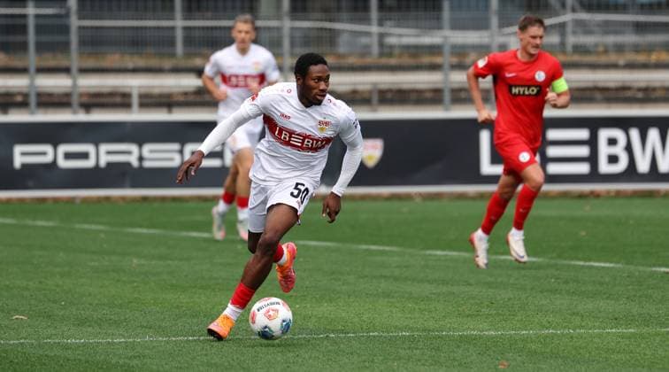 BAU 09 10 2025 Stuttgart Football VfB Stuttgart vs SV Elversberg, Mohamed Sankoh VfB