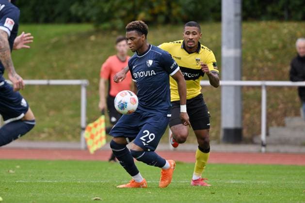 Farid Alfa Ruprecht VfL Bochum in action 09 10 2025, Football 2 Bundesliga, Season 2025 2026, Test match, VfL Bochum Alemannia Aachen Bochum North Rhine-Westphalia Germany Team2
