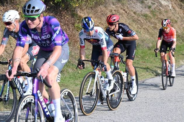 09-10-2025 Giro Del Piemonte; 2025, Red Bull - Bora Hansgrohe; 2025, Tudor; Tratnik, Jan; Trentin, Matteo; 