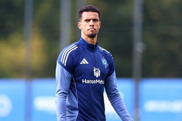 9 Robert Glatzel Hamburger SV Football I Men I Training I Season 2025 2026 I Hamburger SV I 09 10 2025 I Training pitches Volksparkstadion