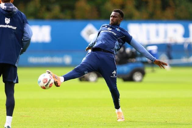 18 Bakery Jatta Hamburger SV Football I Men I Training I Season 2025 2026 I Hamburger SV I 09 10 2025 I Training pitches Volksparkstadion