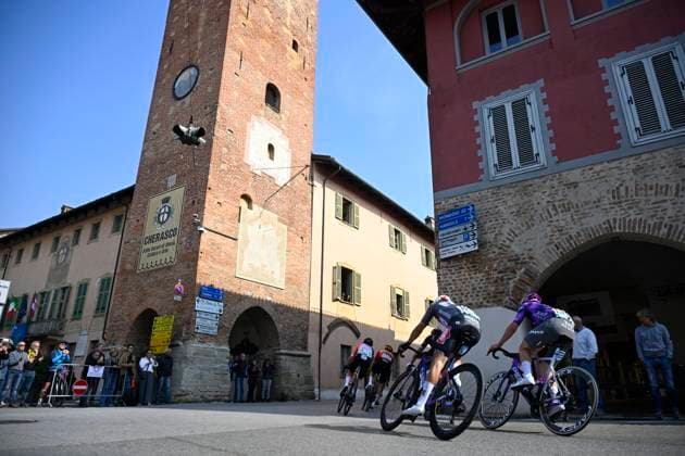 Gran Piemonte 2025 Gran Piemonte 2025 - Dogliani - Acqui Terme 179 km - 09 10 2025 - Quinten Hermans (BEL - Alpecin - Deceuninck) - Jasha Sütterlin (GER - Team Jayco AlUla) - photo Ivan Benedetto SprintCyclingAgency 2025 Acqui Terme Italy  Copyright: xIvanxBenedettox xSprintcyclingagencyx