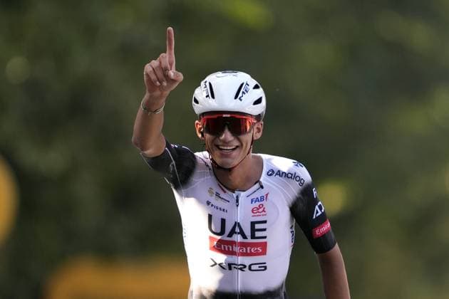 Isaac Romero Del Toro Of Uae Team Emirates Xrg Team winner of the race at the finish line during the 109th edition of the Gran Piemonte 2025 a 179 km one day race from Dogliani to Acqui Terme on October 9, 2025, Italy.  Copyright: xFabioxFerrari LaPressex