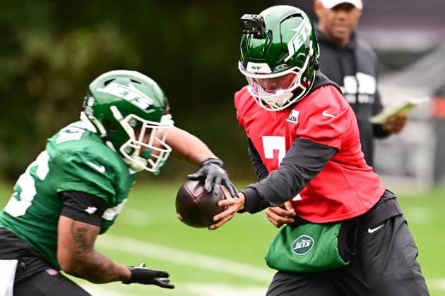 American Football, NFL, New York Jets, Training and Press Conference
