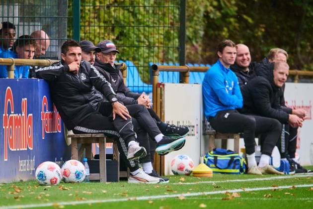 09 10 2025, Football, Men, Test match, Friendly match, Season 2025 2026, Holstein Kiel Aarhus GF Coach Marcel Rapp Kiel Kiel Holstein Stadium, Projensdorf, T Schleswig Holstein Germany