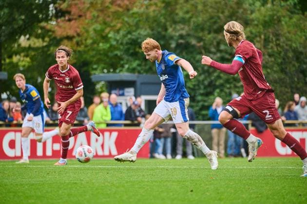 09 10 2025, Football, Men, Test match, Friendly match, Season 2025 2026, Holstein Kiel Aarhus GF Robert Wagner Kiel Holstein Stadion, Projensdorf, T Schleswig Holstein Germany