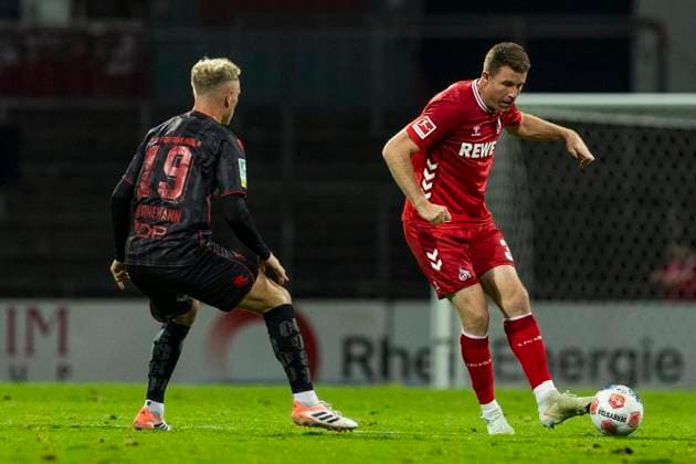 Cologne Cup 2025 09 10 2025 Timo Bornemann Fortuna Köln, 19 , Dominique Heintz 1 FC Köln, 3 at the Cologne Cup 2025 in the match 1 FC Köln vs Fortuna Köln on 09 10 2025 at the Südstadion in Cologne Copyright: xBEAUTIFULxSPORTS Meuselx
