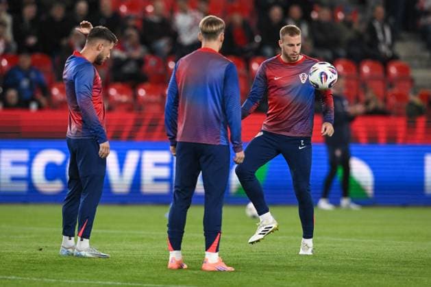 Czechia v Croatia - FIFA World Cup, WM, Weltmeisterschaft, Fussball 2026 Qualifier Ivan Smolcic of Croatia during warm up ahead of the FIFA World Cup 2026 qualifier match between Czechia and Croatia at Fortuna Arena on October 9, 2025 in Prague, Czech Republic.  MarkoxLukunic PIXSELL
