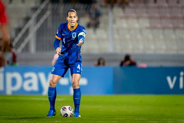 Netherlands defender Virgil van Dijk during the match Malta vs Netherlands at the National Stadium Ta Qali for the European Qualifiers Group G season 2025-2026 in ATTARD, Malta on 9 October 2025, (photo by Marcel van Dorst EYE4images DeFodi Images) Netherlands defender Virgil van Dijk during the match Malta vs Netherlands at the National Stadium Ta Qali for the European Qualifiers Group G season 2025 2026 in ATTARD, Malta on 9 October 2025, photo by Marcel van Dorst EYE4images DeFodi Images
