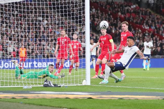 during the Friendly match between England and Wales at Wembley Stadium, London, England on 9 October 2025. London Wembley Stadium Greater London England Editorial use only , Copyright: xAlunxRobertsx PSI-23007-0026