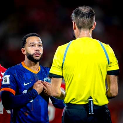 Netherlands forwarder Memphis Depay during the match Malta vs Netherlands at the National Stadium Ta Qali for the European Qualifiers Group G season 2025-2026 in ATTARD, Malta on 9 October 2025, (photo by Marcel van Dorst EYE4images DeFodi Images) Netherlands forwarder Memphis Depay during the match Malta vs Netherlands at the National Stadium Ta Qali for the European Qualifiers Group G season 2025 2026 in ATTARD, Malta on 9 October 2025, photo by Marcel van Dorst EYE4images DeFodi Images
