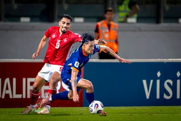 Malta player Ilyas Chouaref, Netherlands midfielder Tijjani Reijnders during the match Malta vs Netherlands at the National Stadium Ta Qali for the European Qualifiers Group G season 2025-2026 in ATTARD, Malta on 9 October 2025, (photo by Marcel van Dorst EYE4images DeFodi Images) Malta player Ilyas Chouaref, Netherlands midfielder Tijjani Reijnders during the match Malta vs Netherlands at the National Stadium Ta Qali for the European Qualifiers Group G season 2025 2026 in ATTARD, Malta on 9 October 2025, photo by Marcel van Dorst EYE4images DeFodi Images