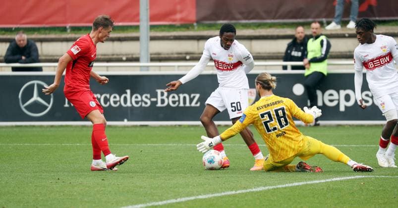 09 10 25 VfB Stuttgart SV Elversberg Germany, Stuttgart, 09 10 2025, Football, Bundesliga, Test match, VfB Stuttgart SV Elversberg Mohamed Sankoh VfB Stuttgart