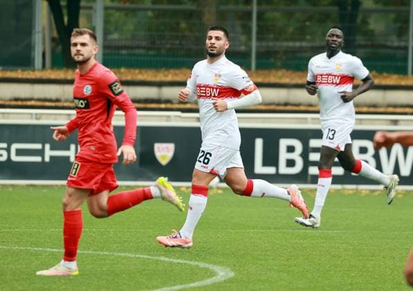 09 10 25 VfB Stuttgart SV Elversberg Germany, Stuttgart, 09 10 2025, Football, Bundesliga, Test match, VfB Stuttgart SV Elversberg Deniz Undav VfB Stuttgart
