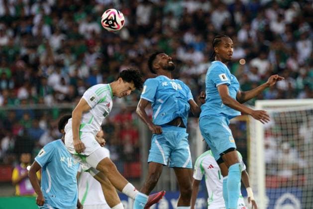 Algeria v Somalia - 2026 FIFA World Cup, WM, Weltmeisterschaft, Fussball Qualifier Algerian player Ibrahim Maza is in action during the 2026 FIFA World Cup qualifying football match between Somalia and Algeria in Oran, Algeria, on October 9, 2025. Oran Algeria  Copyright: xAPPx originalFilename:app-notitle251009_nppX4.jpg