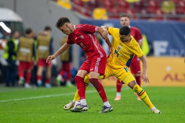 Sergiu Perciun S , Vladimir Screciu D , Romania vs Moldova, Football, Friendly, International, 09 10 2025 Bucharest Bucharest Romania Copyright: xkolbert-press MarcxMarasescux