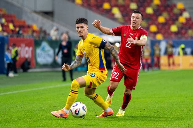 Denis Man S , Vadim Rata D , Romania vs Moldova, Football, Friendly, International, 09 10 2025 Bucharest Bucharest Romania Copyright: xkolbert-press MarcxMarasescux