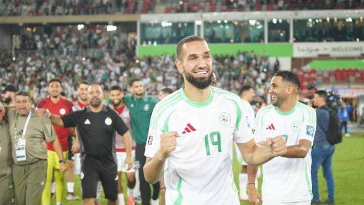 World Cup Qualifiers - Algeria v Somalia Nabil Bentaleb of the Algerian national soccer team during Algeria v Somalia compete for a World Cup qualifying match at Miloud Hadefi Stadium in Bir El Djir. Bir El Djir, Algérie, October 9, 2025. Photo by Hamza Bouhara ABACAPRESS.COM Oran Algeria  Copyright: xBouharaxHamza ABACAx