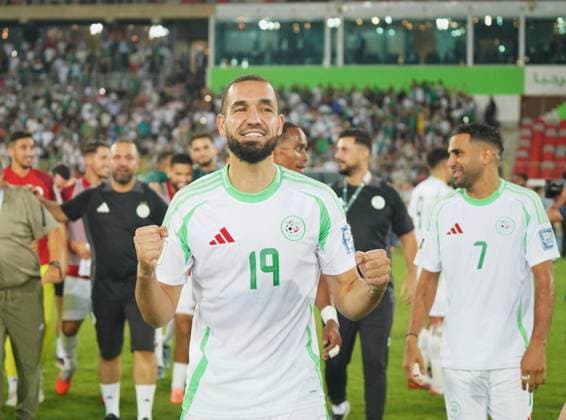 World Cup Qualifiers - Algeria v Somalia Nabil Bentaleb of the Algerian national soccer team during Algeria v Somalia compete for a World Cup qualifying match at Miloud Hadefi Stadium in Bir El Djir. Bir El Djir, Algérie, October 9, 2025. Photo by Hamza Bouhara ABACAPRESS.COM Oran Algeria  Copyright: xBouharaxHamza ABACAx