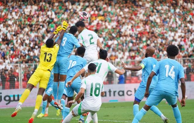 World Cup Qualifiers - Algeria v Somalia Algeria v Somalia compete for a World Cup qualifying match at Miloud Hadefi Stadium in Bir El Djir. Bir El Djir, Algérie, October 9, 2025. Photo by Hamza Bouhara ABACAPRESS.COM Oran Algeria  Copyright: xBouharaxHamza ABACAx