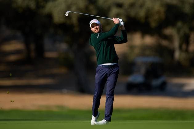 Open de Espa–a presented by Madrid 2025 - Day Two Maximilian Kieffer of Germany plays his second shoot on the first hole during the Open de Espa–a presented by Madrid 2025 at Club de Campo Villa de Madrid on October 10, 2025, in Madrid, Spain. Madrid Club de Campo Villa de Madrid Madrid Spain RL_OpESP_DPWT_000243 Copyright: xRicardoxLarreinax