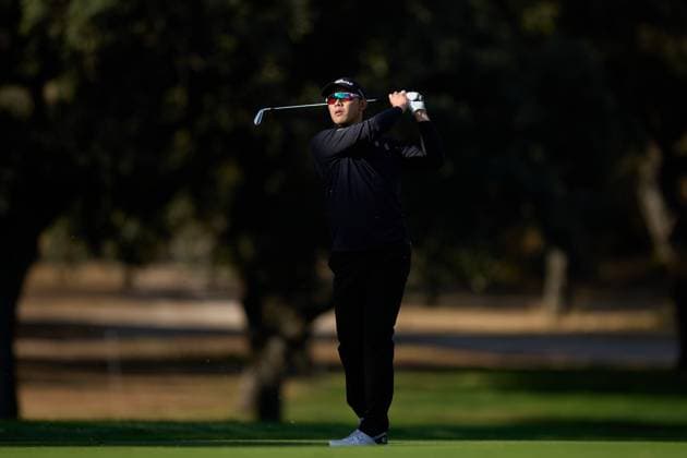 Open de Espa–a presented by Madrid 2025 - Day Two Jeong Weon Ko of France plays his second shoot on the first hole during the Open de Espa–a presented by Madrid 2025 at Club de Campo Villa de Madrid on October 10, 2025, in Madrid, Spain. Madrid Club de Campo Villa de Madrid Madrid Spain RL_OpESP_DPWT_000247 Copyright: xRicardoxLarreinax