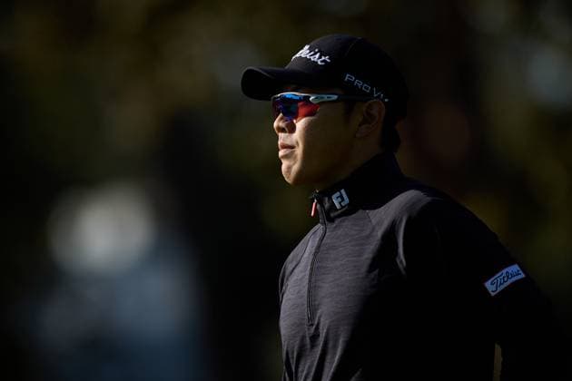 Open de Espa–a presented by Madrid 2025 - Day Two Jeong Weon Ko of France looks on during the Open de Espa–a presented by Madrid 2025 at Club de Campo Villa de Madrid on October 10, 2025, in Madrid, Spain. Madrid Club de Campo Villa de Madrid Madrid Spain RL_OpESP_DPWT_000252 Copyright: xRicardoxLarreinax