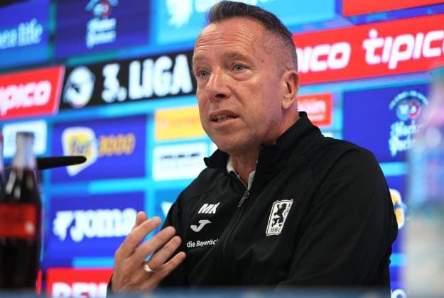 Football, Men, 3 Liga, Season 2025 2026, TSV 1860 Munich, Press conference, Presentation Markus Kauczinski, Coach Here in the picture Markus Kauczinski, Coach TSV 1860 Munich at his presentation at a press conference, Head, Portrait