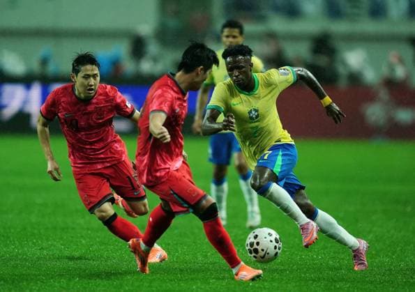 Football, International match, South Korea - Brazil
