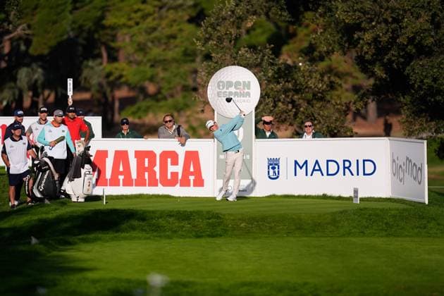 October 10, 2025, Madrid, Madrid, Spain: Martin Couvra of France during the Open de EspaoÂ±a presented by Madrid, R2, golf tournament of DP World Tour at Club de Campo Villa de Madrid on October 10, 2025, in Madrid, Spain. Madrid Spain - ZUMAa181 20251010_zaa_a181_052 Copyright: xDennisxAgyemanx
