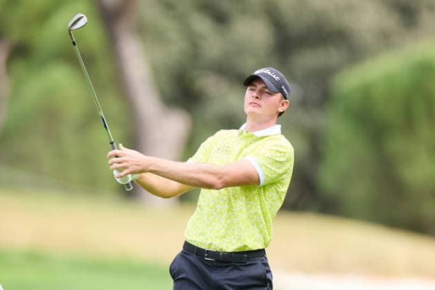 Open de Espa–a presented by Madrid 2025 - Day Two Jannik De Bruyn of Germany plays a shoot during the Open de Espa–a presented by Madrid 2025 at Club de Campo Villa de Madrid on October 10, 2025, in Madrid, Spain. Madrid Club de Campo Villa de Madrid Madrid Spain RL_OpESP_DPWT_000345 Copyright: xRicardoxLarreinax