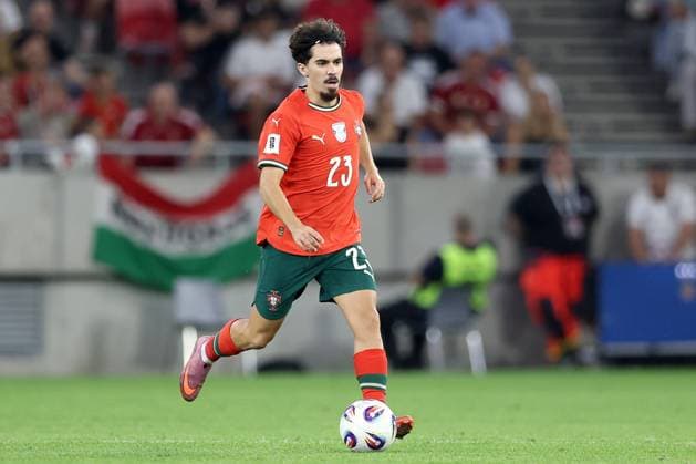 VITINHA VITOR MACHADO FERREIRA, Portogallo, Qualificazioni Mondiali, World Cup Qualifying, 2025-26, Hungary vs Portugal 2-3, 09-09-2025, Azione, Action, Single shot QUALIFICAZIONI MONDIALI 2026 UNGHERIA-PORTOGALLO 2-3