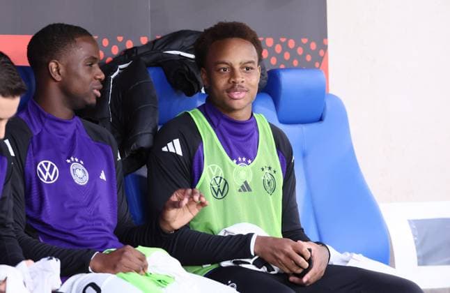 Germany Greece U21 European Championship Qualification Jena, 10 10 2025, Ernst Abbe Sportfeld, Fußball, Länderspiel , U 21 Junioren EM Qualifikation , Germany vs Greece , Im Bild Forzan Assan Ouedraogo 21, Deutschland , Nur für journalistische Zwecke For editorial use only DFB UEFA regulations prohibit any use of photographs as image sequences and or quasi video , Picture Point