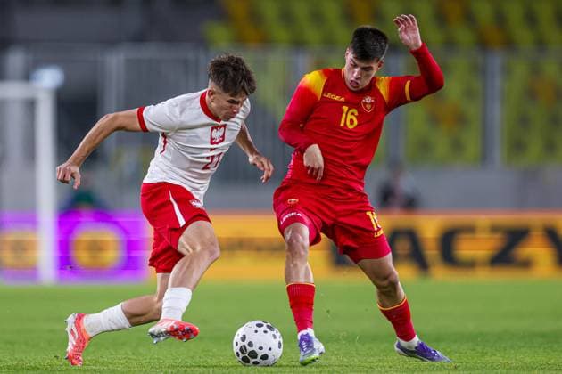 Football, U21, European Championship qualifier, Poland - Montenegro