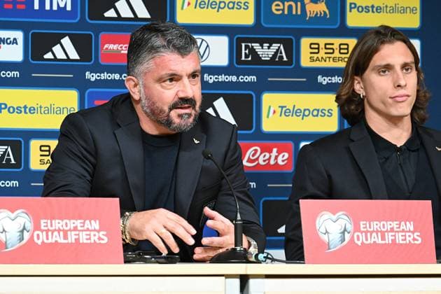 Football, World Cup qualifiers, Italy national team, Press conference