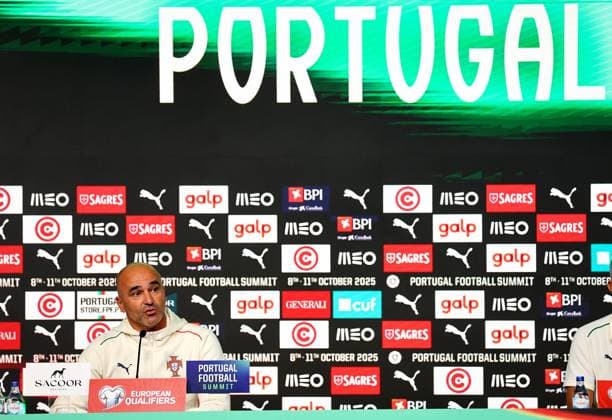 Portugal press conference, PK, Pressekonferenz Cidade do Futebol, Lisbon, Portugal 10 10 2025 Manager Roberto Martinez Roberto Martinez 10 10 2025  Copyright: x INPHO RyanxByrnex RB2_4078
