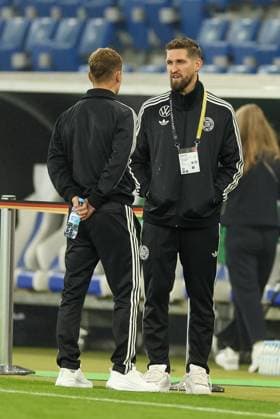 l r Joshua Kimmich 6 Germany in conversation with Robert Andrich 23 Germany , Germany vs. Luxembourg, Soccer, World Cup Qualification, 10 10 2025 Sinsheim Baden Wuerttemberg Germany Copyright: xkolbert-press ChristianxKolbertx