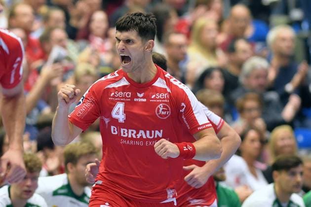 Nikolaj Enderleit MT Melsungen 4 , GER, MT Melsungen SC DHfK Leipzig, Handball, 1 Bundesliga, Matchday 8, Season 2025 2026, 10 10 2025, GER, MT Melsungen SC DHfK Leipzig, Handball, 1 Bundesliga, Matchday 8, Season 2025 2026, 10 10 2025 Kassel Copyright: xEibner-Pressefotox xRolandxSippex EP_RSL
