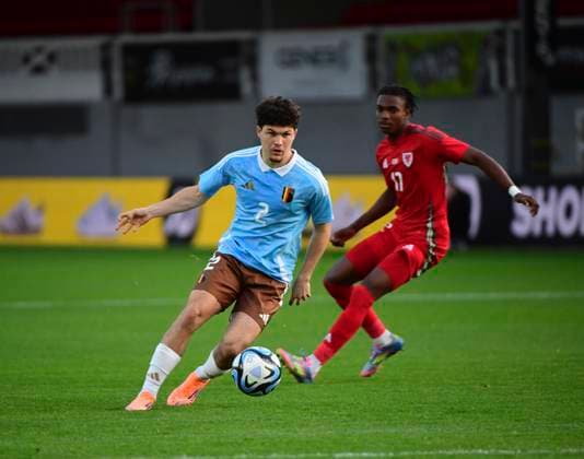 Football, U21, European Championship qualifier, Wales - Belgium