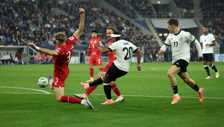 10 10 25 Germany Luxembourg Germany, Sinsheim, 10 10 2025, Football, World Cup Qualification, Germany Luxembourg Serge Gnabry Germany Goal 1 0 Gnabry