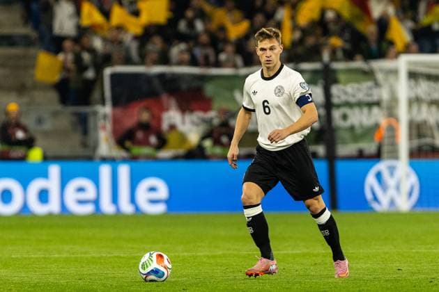 WM-Qualifikation Europa: Deutschland - Luxemburg; 10.10.2025 Joshua Kimmich (Deutschland, 6) WM-Qualifikation Europa: Deutschland - Luxemburg; PreZero-Arena, Sinsheim; 10.10.2025 DFB regulations prohibit any use of photographs as image sequences and or quasi video. Copyright: xBEAUTIFULxSPORTS Buriakovx