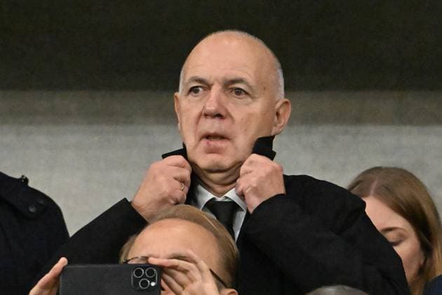 10 10 2025, xsltx, Football World Cup Qualification 2026, Germany Luxembourg v l DFB President Bernd Neuendorf Deutscher Fussball Bund DFL DFB REGULATIONS PROHIBIT ANY USE OF PHOTOGRAPHS as IMAGE SEQUENCES and or QUASI VIDEO Sinsheim
