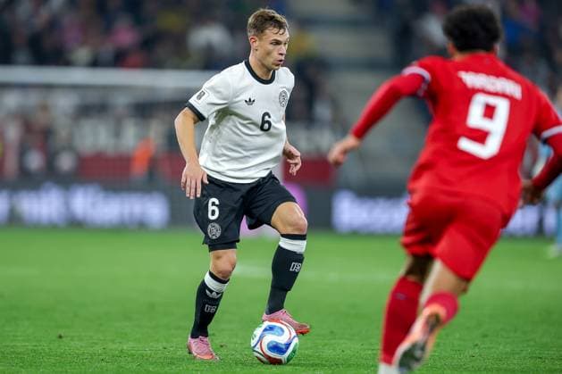10 10 2025, Football, International match, Germany Luxembourg, UEFA World Cup Qualification, 2025 2026, Group A, PreZero Arena in Sinsheim Joshua Kimmich GER 06 DFB regulations prohibit any use of photographs as image sequences and or quasi video Baden Württemberg Germany